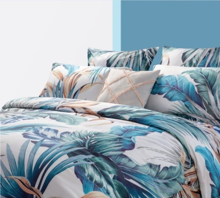 Cyfrowa drukarka bawełniana Twin XL Flower Duvet Cover Set