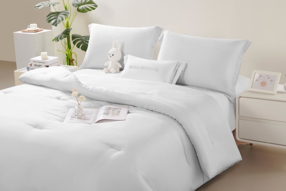 OEM Tencel Lyocell Komforter Set Biały Komfortowy Twin Comforter Sets