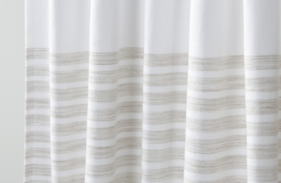 OEM Polyester Zasłona prysznicowa 72X72 "Biała bawełniana zasłona prysznicowa