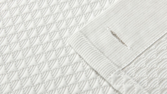 Świeżo szare zasłony prysznicowe Jacquard 95% bawełna 5% poliester recyklingu