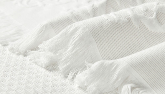 Świeżo szare zasłony prysznicowe Jacquard 95% bawełna 5% poliester recyklingu
