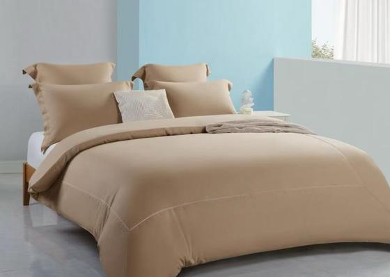 Poszwa na kołdrę Tencel Len Queen Wygodna Jasnobrązowa Poszwa na Kołdrę